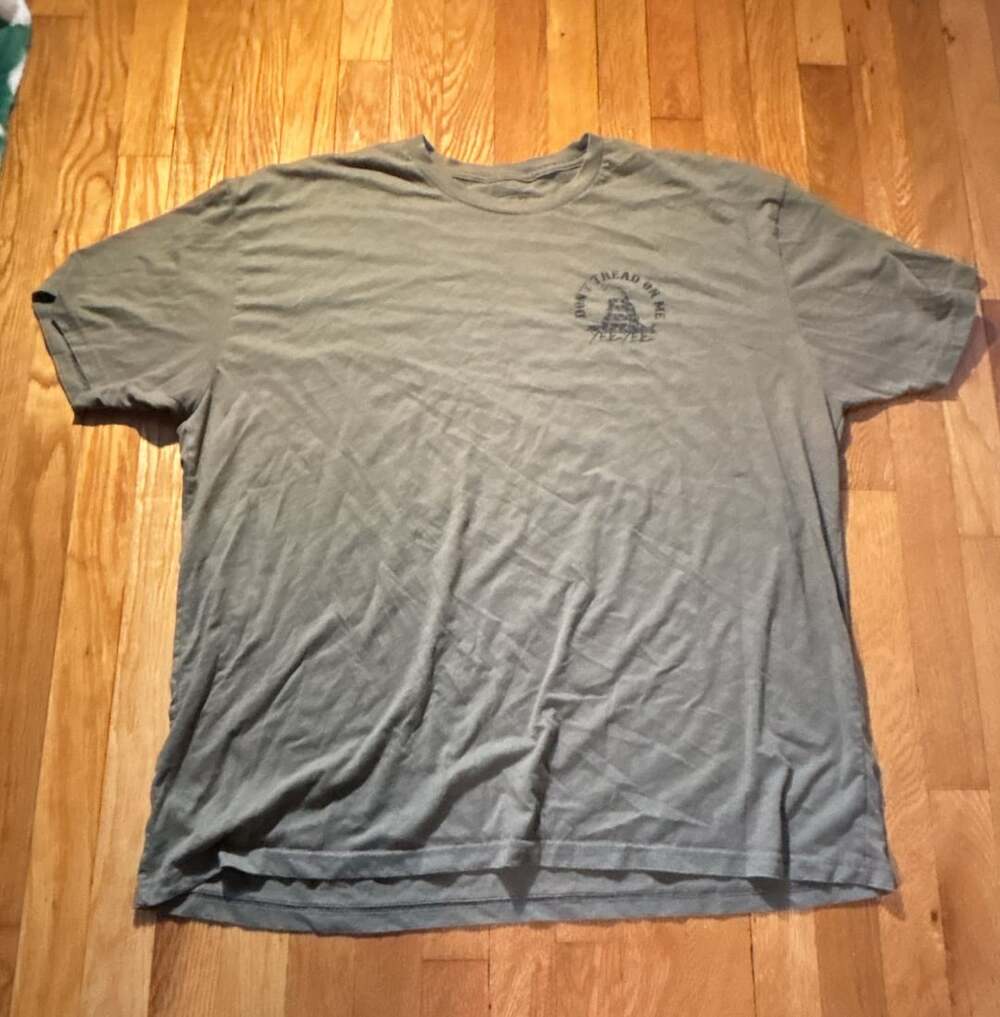 Yee Yee Apparel Don't Tread On Me Merica 1776 Graphic T-Shirt Olive Green 3XL